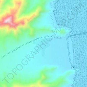 Mapa topográfico Saray, altitude, relevo