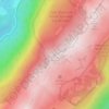 Mapa topográfico Crêt de la Neige, altitude, relevo