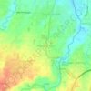 Mapa topográfico Sembahe Baru, altitude, relevo