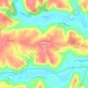 Mapa topográfico Wilmington, altitude, relevo