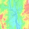 Mapa topográfico Tupiza, altitude, relevo
