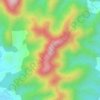 Mapa topográfico Bukit Goh Lembu, altitude, relevo
