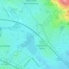 Mapa topográfico Jardin de la Villa du Lac, altitude, relevo