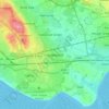 Mapa topográfico Halewood, altitude, relevo