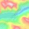 Mapa topográfico Barragem de Cahora Bassa, altitude, relevo