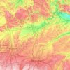 Mapa topográfico Pfaffenhofen an der Ilm, altitude, relevo