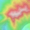 Mapa topográfico Buttu Burambu, altitude, relevo
