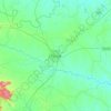 Mapa topográfico Purulia, altitude, relevo