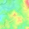 Mapa topográfico São Simão, altitude, relevo