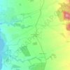 Mapa topográfico Foros de Pouca Farinha, altitude, relevo