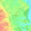 Mapa topográfico Potterhanworth, altitude, relevo