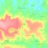 Mapa topográfico Caraíba, altitude, relevo