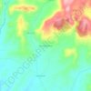 Mapa topográfico Boada de Villadiego, altitude, relevo