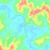 Mapa topográfico Vesta, altitude, relevo