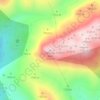 Mapa topográfico Peña de Jaén, altitude, relevo