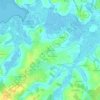 Mapa topográfico Kercadoué, altitude, relevo