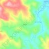 Mapa topográfico Arrecife, altitude, relevo