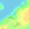 Mapa topográfico Millen Bay, altitude, relevo