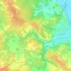 Mapa topográfico Haute Roche, altitude, relevo