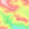 Mapa topográfico Simbuang Batuallo, altitude, relevo