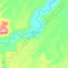 Mapa topográfico Alahan Nan Tigo, altitude, relevo