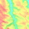 Mapa topográfico A Jouanlaurence, altitude, relevo