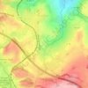 Mapa topográfico Bourbre, altitude, relevo