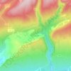 Mapa topográfico Font-Jouvale, altitude, relevo