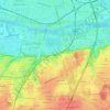 Mapa topográfico Bergeonnerie, altitude, relevo