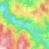 Mapa topográfico La Chapelette, altitude, relevo