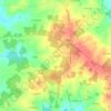 Mapa topográfico Les Granges, altitude, relevo