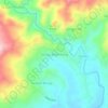 Mapa topográfico Sa Dan Malimbong, altitude, relevo