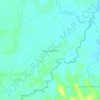 Mapa topográfico Tanjung Raya, altitude, relevo