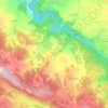 Mapa topográfico Sinzelles, altitude, relevo