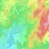Mapa topográfico Viellecour, altitude, relevo