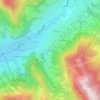 Mapa topográfico La Tour sur Cassioz, altitude, relevo