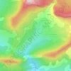 Mapa topográfico Les Meuniers, altitude, relevo