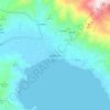 Mapa topográfico Karystos, altitude, relevo