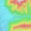 Mapa topográfico Gavín, altitude, relevo