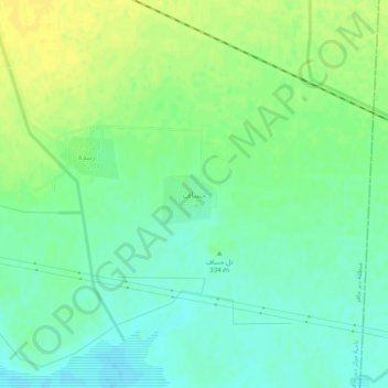Mapa topográfico Khassaf, altitude, relevo