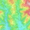 Mapa topográfico Claveisette, altitude, relevo