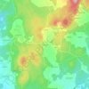 Mapa topográfico Vilameán, altitude, relevo