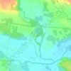 Mapa topográfico Alzeau, altitude, relevo