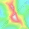 Mapa topográfico Mont Ross, altitude, relevo
