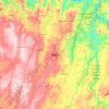 Mapa topográfico Mêda, altitude, relevo