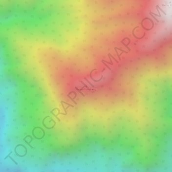 Mapa topográfico Buttu Tombang, altitude, relevo