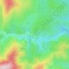 Mapa topográfico La Vereda, altitude, relevo