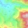Mapa topográfico Langda, altitude, relevo