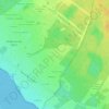 Mapa topográfico Les Bruyères, altitude, relevo