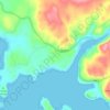 Mapa topográfico Struanmor, altitude, relevo